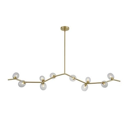 AVENUE LIGHTING HF4810-CLR Hampton 10-Light Ten Light Chandelier